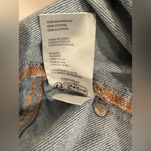 Free People CRVY Outlaw Wide Leg Jeans We The Free Rigid Denim Medium - Picture 8 of 8